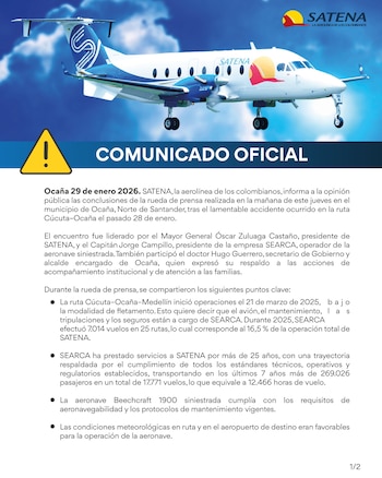 Satena y Searca se comprometen