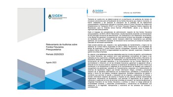 Carátula y conclusiones del informe