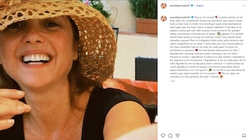 El sentido mensaje de Araceli González para sí misma el día de su cumpleaños (Instagram)