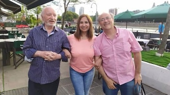 Adrián Rosa con el Dr.