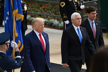 U.S. President Donald Trump arrives