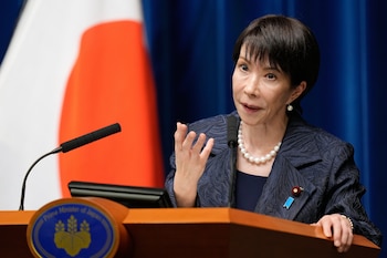 La primera ministra japonesa, Sanae Takaichi, en Tokio (AP foto/Eugene Hoshiko)