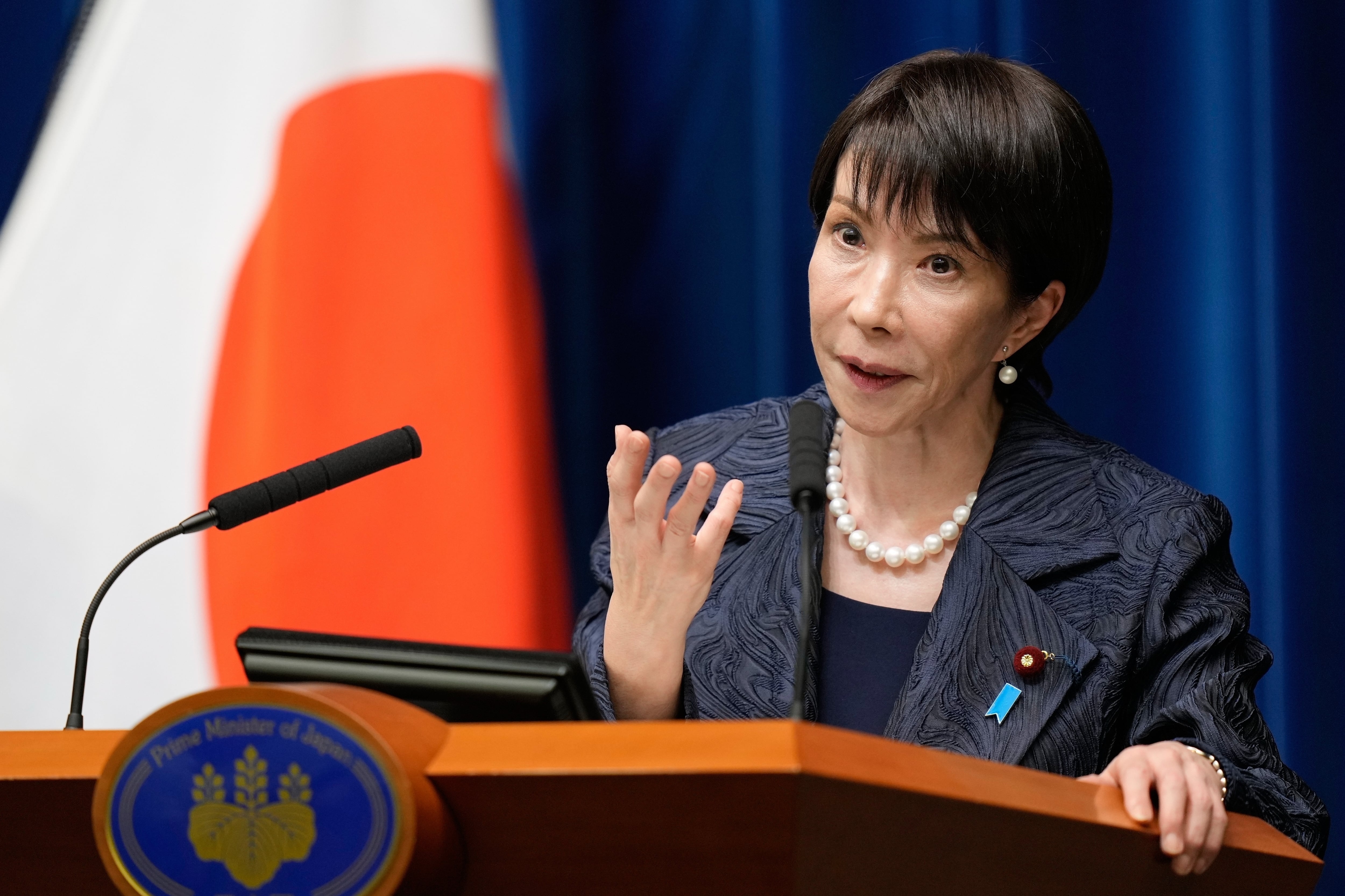 La primera ministra japonesa, Sanae Takaichi, en Tokio (AP foto/Eugene Hoshiko)