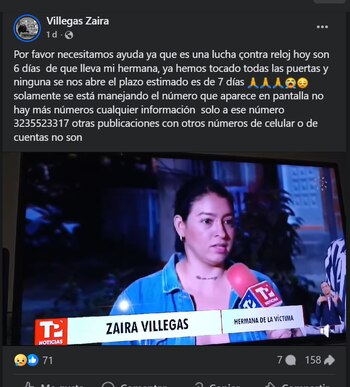 Zaira Villegas, otra de las