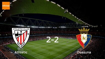 Athletic y Osasuna se reparten los puntos tras su empate a dos
