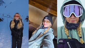 Así fue la escapada de Rocío Igarzábal a la nieve: días de relax y esquí en Mendoza