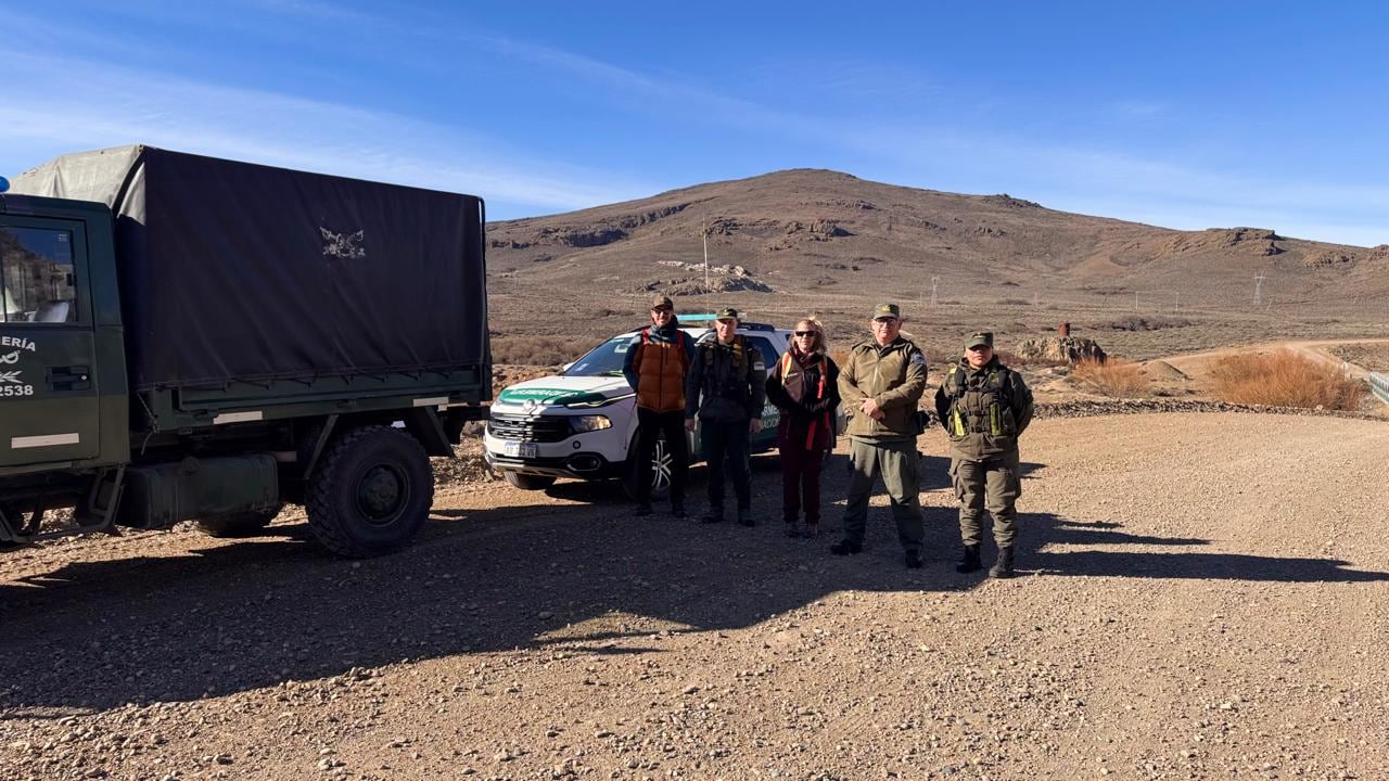 Especialistas en patrimonio y arqueología realizaron una primera inspección en el terreno junto a personal de Gendarmería Nacional