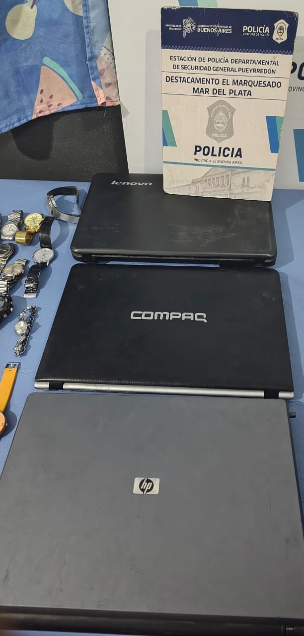 Las computadoras que tenían los sospechosos