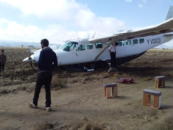 La aeronave accidentada en Irán