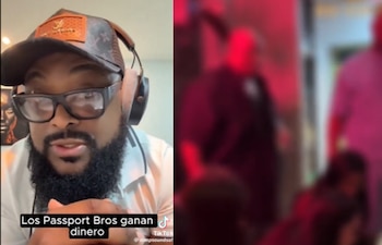 El americano indica que las