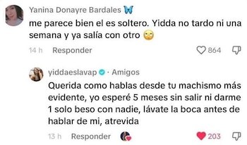 Yiddá Eslava responde a usuaria