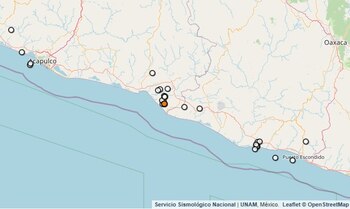 Temblor reportado en Guerrero.
(SSN)