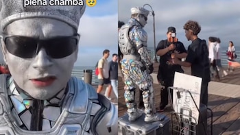 Robotín explota contra tiktokers en Estados Unidos que lo molestaron mientras trabajaba