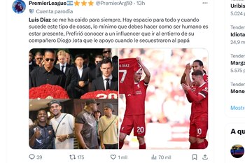 Críticas a Luis Díaz por