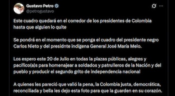 Gustavo Petro - crédito @petrogustavo/X