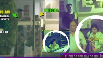 Priscila Mateo fue captada ingresando