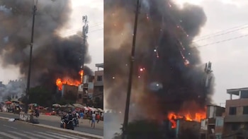 Incendio en Santa Anita en