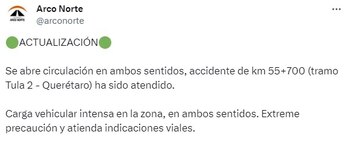 CAPUFE reabre circulación