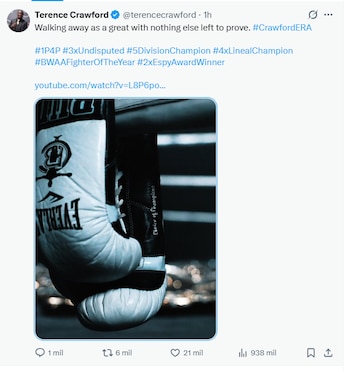 Crawford se retiró del boxeo