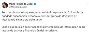 Según la senadora el presidente