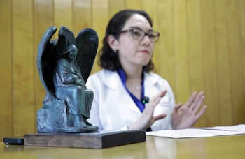 La especialista del IMSS, doctora Lourdes Balcázar Hernández cortisol