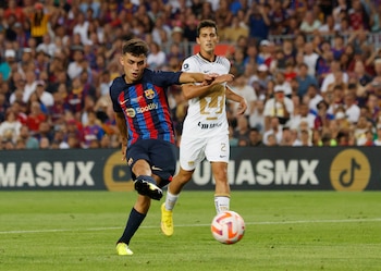Pumas en el trofeo Joan Gamper 2022. (REUTERS/Albert Gea)