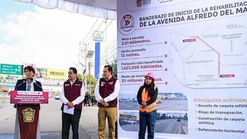 inicio de obra Toluca Edomex repavimentación Av. Alfredo Del Mazo