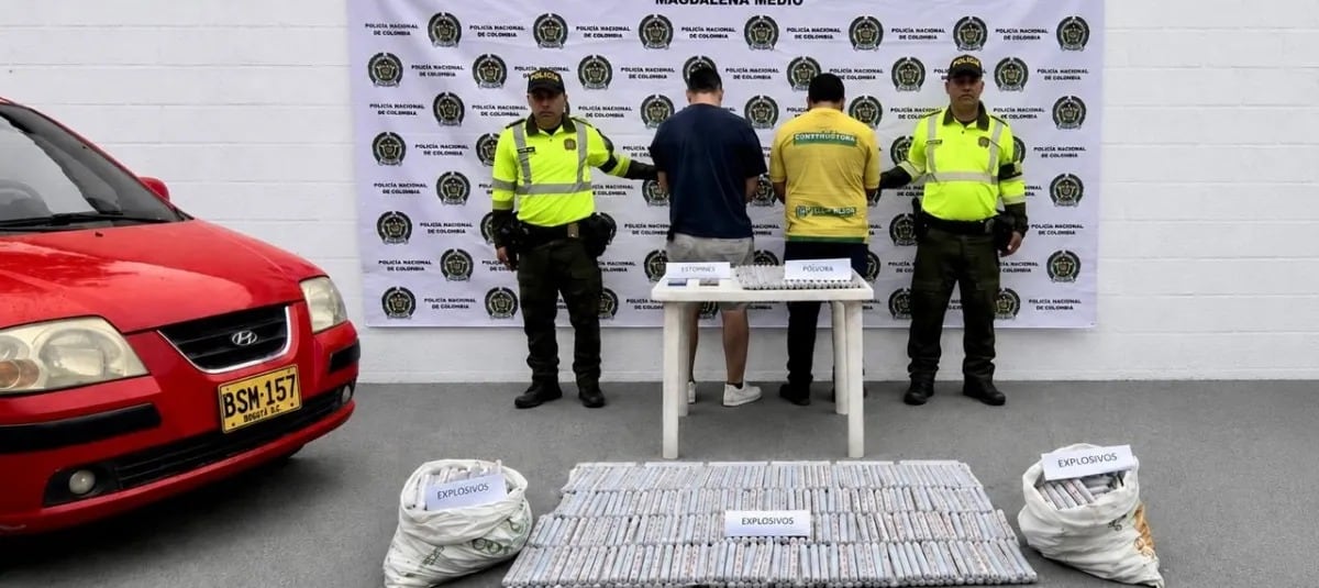 Incautan 600 barras de explosivo Indugel en Santander: investigan si iban hacia Bucaramanga