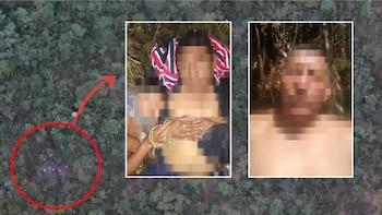 Uno de los dos ecuatorianos se escapó y gracias a que alertó a las autoridades se logró el rescate de su compatriota - crédito Gaula/Policía Nacional