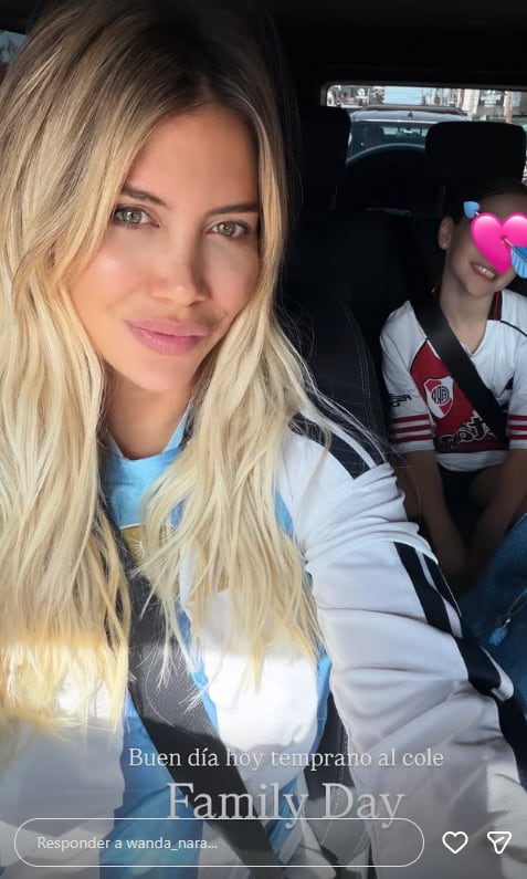 La empresaria mostró su mañana de sábado donde se dirigió con su nena a la escuela por el family day