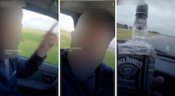 “Si nos matamos, nos matamos”: un hombre manejaba por la Ruta 2 con una botella de whisky y rememoró un caso que se viralizó hace años