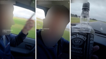 “Si nos matamos, nos matamos”: un hombre manejaba por la Ruta 2 con una botella de whisky y rememoró un caso que se viralizó hace años
