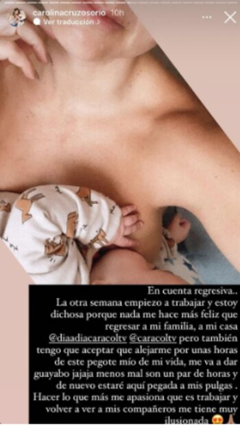 Tomada de Instagram @carolinacruzosorio