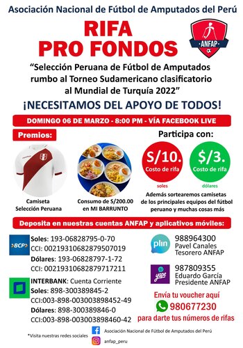 Rifa Pro fondos - ANFAP
