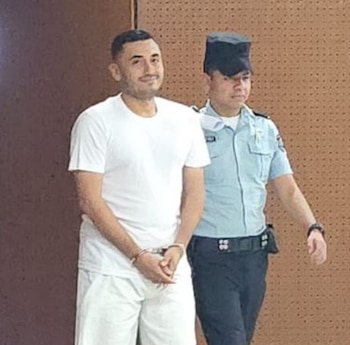 Durante la audiencia de febrero de 2026, la Cámara Primero de lo Penal elevó la sentencia de Edwin Recinos Ortiz a 298 años de prisión (Foto cortesía FGR).