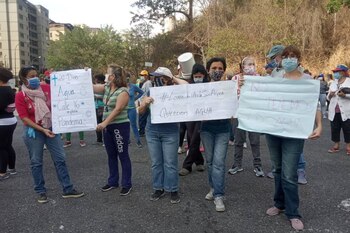 Foto de la protesta de