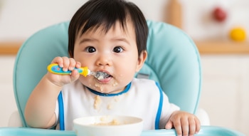 La introducción de alimentos complementarios debe iniciar a los seis meses, respetando la maduración neurológica y motora del niño./ (Imagen Ilustrativa Infobae)