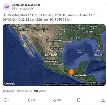 (X @SismologicoMX)