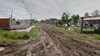 La zona donde ocurrió el