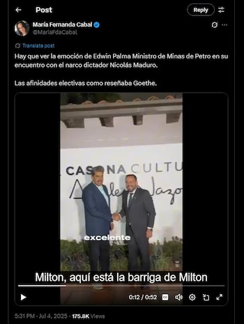 María Fernanda Cabal hizo un