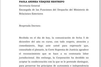 El tribunal argumentó que aceptar