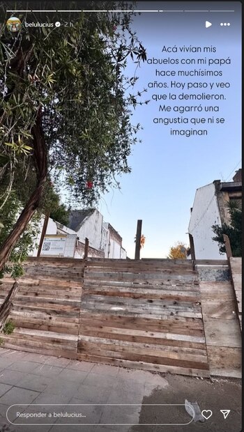 La angustia de Belu Lucius tras la demolición de un lugar importante para familia: “Tantos recuerdos”