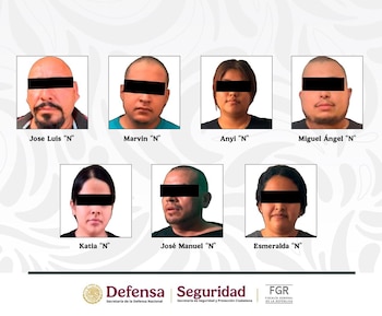 Entre los detenidos se encuentra Cristian Maximiliano “N”, alias “X1”, vinculado con una célula de “Los Caballeros Templarios”, informó García Harfuch. (Crédito: X | @OHarfuch)