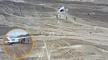 La avioneta de la empresa