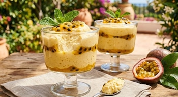 mousse de maracuya y queso crema -México- 18 abril