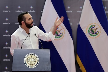 El presidente de El Salvador,