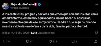 Respuesta del congresista Alejandro Muñante