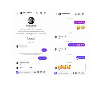 Las capturas que difundió el