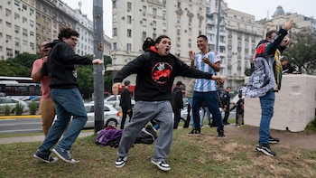 Los ricoteros se reunieron en el Obelisco este sábado desde las 14