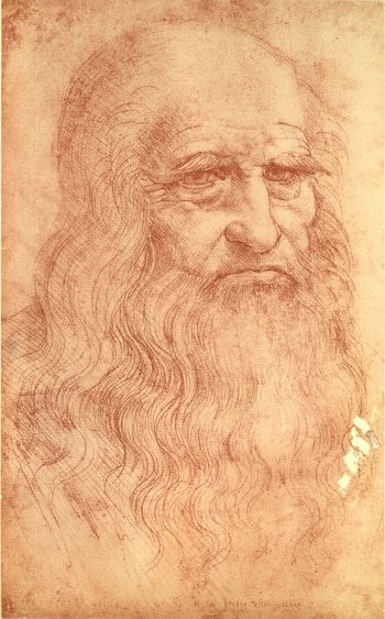 Boceto del erudito italiano Leonardo